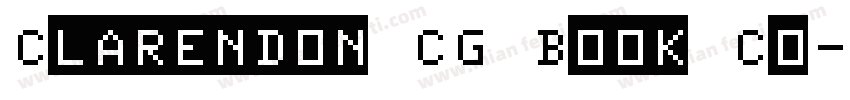 Clarendon CG Book Co字体转换